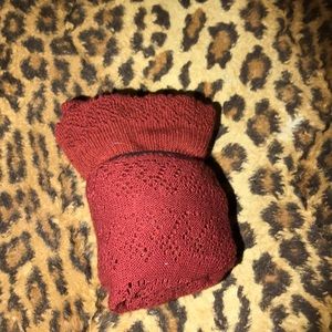 Red Knee High Socks